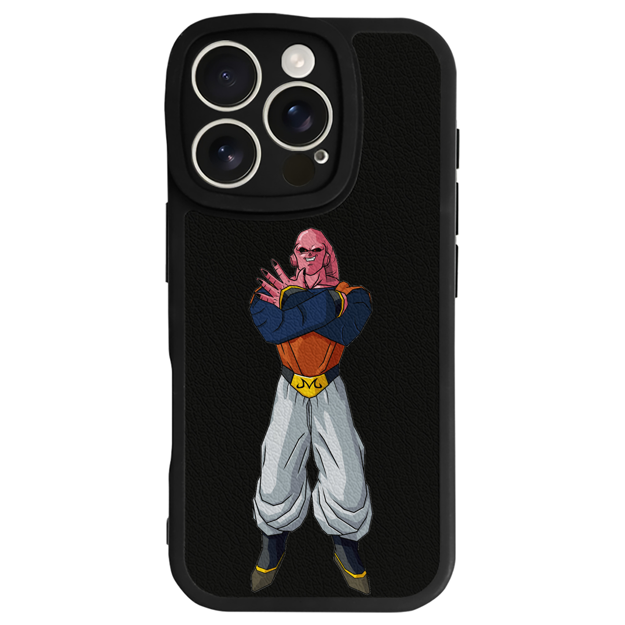 （画像用） ドラゴンボール 魔人ブウ DRAGON BALL Majin Buu 【iPhone 16シリーズ対応】シリコンスマホケース（レザー調） 材質：シリコン